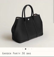 Hermes Garden Party 30 leather 全皮