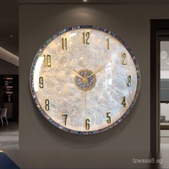 New Wall Clock Luxury Living Room Clock Wall-Mounted Shell Silent Clock Internet Celebrity Clock Hom