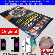 iPhone 5/6/6 Plus/7/8/7 Plus/8+/X/XS/XS Max/XR - Black Jack 9H Premium Film Full Screen Protector