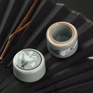 Iwishan Ge Kiln Small Mini Slice Ceramic Pot Tea Pot Pill Yunhe Retro Tea Powder Pot