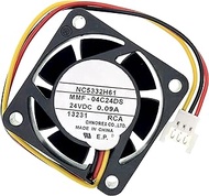 LEYEYDOJX New Cooling Fan for Mitsubishi MMF-04C24DS-RCA NC5332H61 DC24V 0.09A, Size:40×40×15mm 3-Wire Drive Cooling Fan.