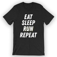 Unisex Eat. Sleep. Run. Repeat. T-Shirt 5K Run Gift Idea