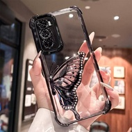 Case For VIVO Y21D Y31 Y04 Y04S Y29S Y200 Y29 Y19S Y20 Y20S Y12S Y12A Y3S Clear Color Edge Butterfly