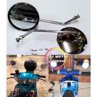 [ M8 ] SIDE MIRROR BULAT CHROME FOR HONDA C70 GBO GBOJ VESPA V100 RC80 PETAK SUZUKI RC-80 C50 CERMIN