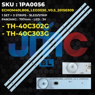 Backlight TV PANASONIC 40 Inch TH-40C303G TH-40C302G 9K ECHOM40LB06-LED3030-V0.5-20150309