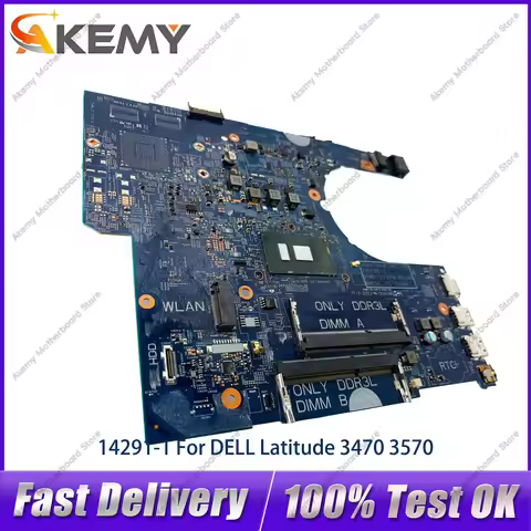 For DELL Latitude 3470 3570 Notebook Mainboard 14291-1 with i3 i5 i7 CN-0P5M6K 0YKP8M 0VWFGF XHXH4 1