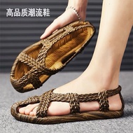 Travel Straw Shoes Straw Shoes Men PVC Straw Shoes Men Straw Old-fashioned Straw Shoes Old Straw Sho