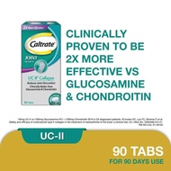 CALTRATE Joint Health UC-II Collagen Supplement, 2X more effective vs Glucosamine and Reduce joint discomfort 90 Tabs