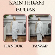 KAIN IHRAM KANAK KANAK TWF & HANDUK KAIN IHRAM BUDAK COTTON MURAH KAIN TUALA IHRAM BUDAK