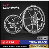 [FLOW FORMING] VLF59 15” 16” 17” 18” 4H100, 4H114.3, 5H100, 5H113 ET40 - TITAN BLACK, GLOSSY BLACK