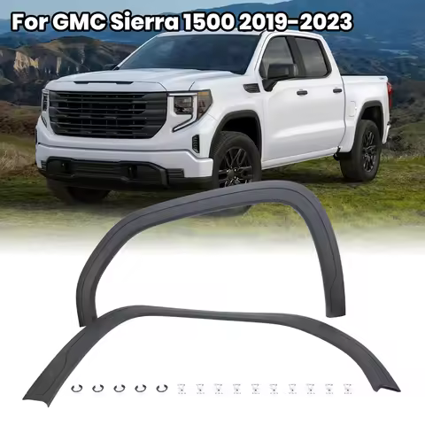 Front Wheel Arch Molding Eyebrow Trim For GMC Sierra 1500 2019-2023 Fit Direct Replace Wheel Arch Ti