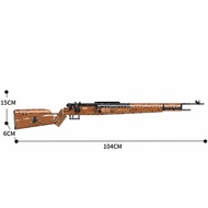 1028PCS Kar98K Building Block Model Can Shoot Heavy Sniper Rifle Assemble Bricks WW2 Weapons Series 