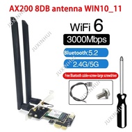 Intel AX210 AX200 wifi 6E wireless network card 5G Bluetooth 5.2 laptop receiver 06 AX210 8DB antenn