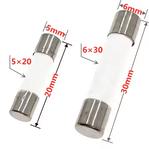 10pcs/lot Sell 5*20mm 6*30mm Fast Blow Tube Fuses Mm 250V 0.1 0.2 0.3 0.5 1 2 3 4 5 6 8 10 15 20 25 