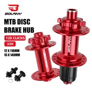 Bolany hub mtb hub,thru axle,6 Pawls,110x15,148x12,HG/XD/MS Hub,NBK bearing,mtb hub 32 hole