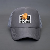 Kepstore - Children's Trucker Hat with Kepstore Climbing Cat Logo - Accessories - Unisex Men's Truck
