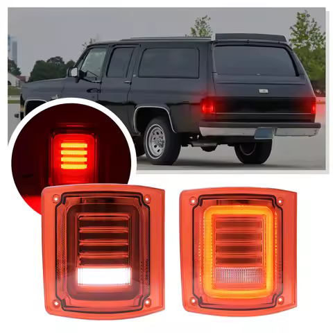 2PCS LED Tail Lights Brake, Turn Signal, Reverse & Running Lights for Chevrolet GMC C10 C20 C30 K10