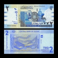 UANG SUDAN 2 POUNDS 2006 UNC PERFECK BB ORIGINAL BANKOTE