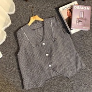 Hagia Blouse Vest Tweed