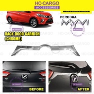 HC Cargo Perodua Myvi 2018 - 2025 Back Door Garnish Accessories - Stainless Steel