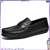 THE FLEXX Men's Leather Slip-On Moccasin Shoes -TF7240-HJ1-82-D.TAN