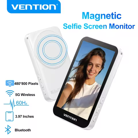 Vention Magnetic Selfie Screen Monitor Vlog Phone Wireless Monitor Rear Camera Live for iphone 17 16
