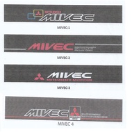 ❤STICKER❤ Front Windscreen Window Sticker - MIVEC