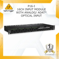 BEHRINGER P16-I 16-Channel 19'' Input Module with Analog and ADAT* Optical Inputs