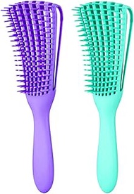 Detangling Brush for Women's Afro American/African 3a to 4c , Wavy, Curly, Coily Hair - Knots Detang