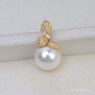 Pendant 7-10 Pearl Accessories Gold 2688 Pendant Leaf Style Female AU750G18k Empty Holder diy