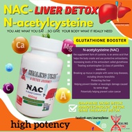 NAC N-acetylcysteine  600mg - 60 veg cap- cysteine -antioxidant -anti bacterial-anti parasite- graph