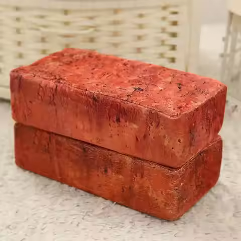 Simulation Red Brick Pillow Brick Solid brick hollow brick wood block Ornaments Block Pillow Office 