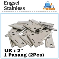 FIT Stainless Steel Door Cupboard Hinge 2 Inch 5 Cm Price Per Pair 2" 5Cm