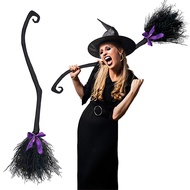Halloween Witch Broom Decoration Cosplay Costume Plastic Witch Harry Potter Magic Broom Prop