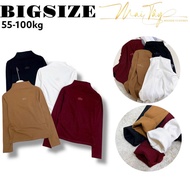 Alo Bigsize Women's Embroidered Climbing Collar Thermal Shirt