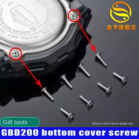 For G-SHOCK GBD-200 bottom cover screws Casio GGBD-200 watch case rear cover bottom cover screw repa