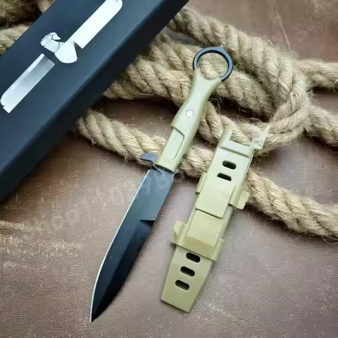 Benevolent Tactical Straight Blade 8Cr13Mov Blade Nylon Fiber Handle emergency portable knife for ou