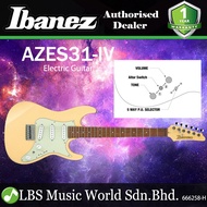 Ibanez AZES31 AZ Series Poplar Body Electric Guitar With SSS Pickup - Ivory (AZES 31)
