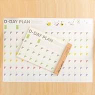 100 Days Planner ️ Color Random Shipment D-DAY plan Target Schedule Exam Sprint Countdown