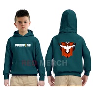 Free Fire master Free Fire Badge Children's hoodie sweater Jacket - Red Merch