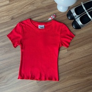 AB HOUSE - Women's plain, thin, smooth summer T-shirt
