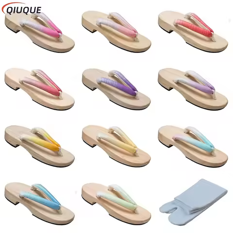 Anime Kamado Nezuko Cosplay Tanjirou Shoes Kanawo Giyuu Shinobu Kyoujurou Geta Clogs Sandals Agatsum