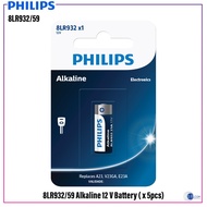 [Bundle 5 pieces] Philips Alkaline 12 V Battery (8LR932/59)