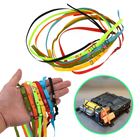 1PCS Simulation Colorful Luggage Rack Binding Rope for 1/10 RC Crawler Car Traxxas TRX4 Defender TRX