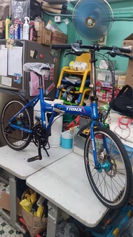 Trinx FA208 20吋摺疊單車，shimano24速，全車快拆，已更換全新頭尾車呔，新手筒，新坐位，兩條制線及波線，企理免維修，可預約到實體店試車，售價$550[深水埗交收]，有意可以wts 