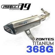 Project79 Exhaust ZONTES 368G Full System TITANIUM Piping Ekzos Motor Muffler ZT368G ZT368 SIZE MANI
