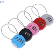DTA 1Pc 3.7*9cm Mini 3 Digit Combination Travel Luggage Suitcase Code Lock Padlock PO