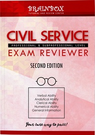 BRAINBOX Civil Service Exam Reviewer Second Edition for Professional and Sub-Professional Level with