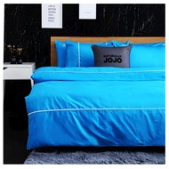 【NATURALLY JOJO】摩達客推薦-素色精梳棉床包組(標準雙人5*6.2尺)/ 土耳其藍/ 標準雙人5*6.2尺
