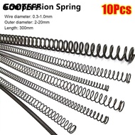 CARAMELOMA 10Pcs Compression Spring, Y-type 0.3 0.4 0.5 0.6 0.7 0.8 1mm Long Coil Spring,  Length 30